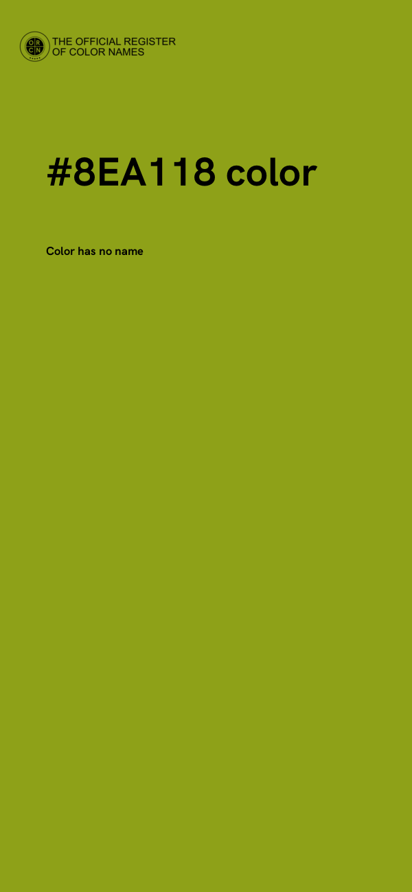#8EA118 color image