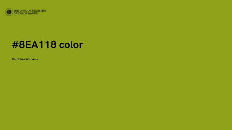 #8EA118 color image