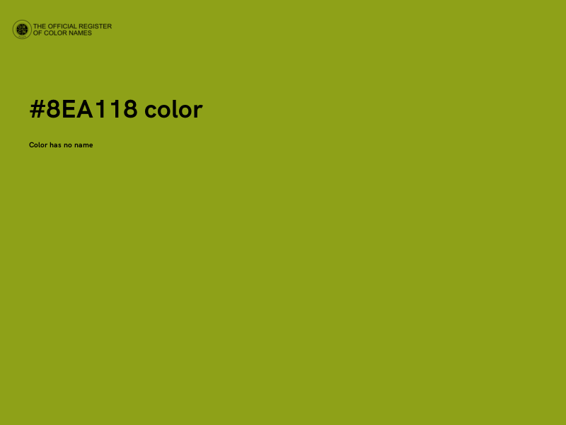 #8EA118 color image