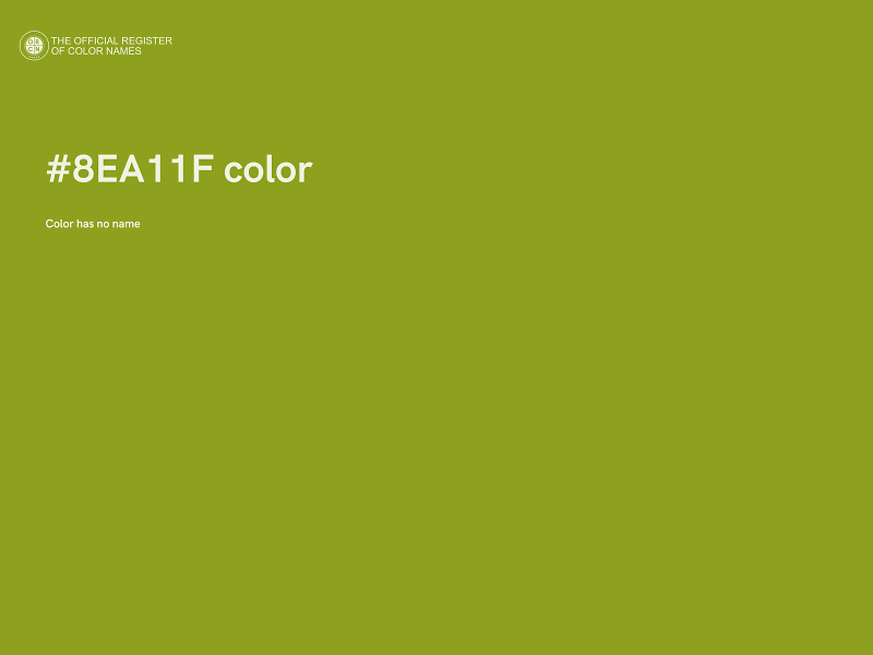 #8EA11F color image