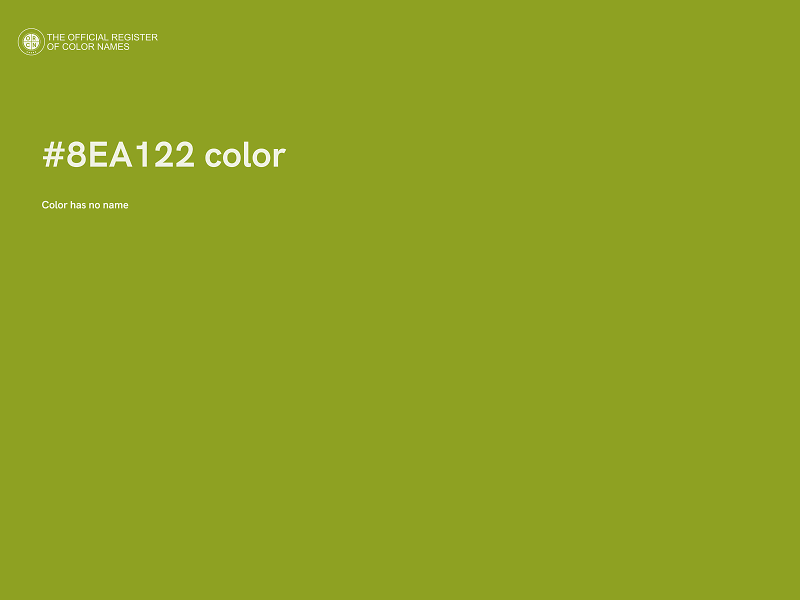 #8EA122 color image