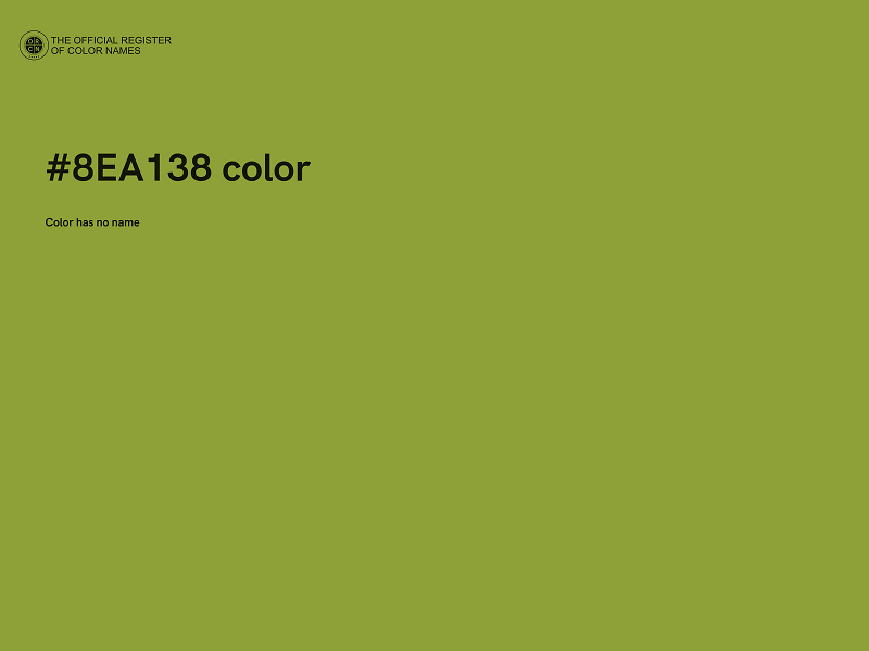 #8EA138 color image