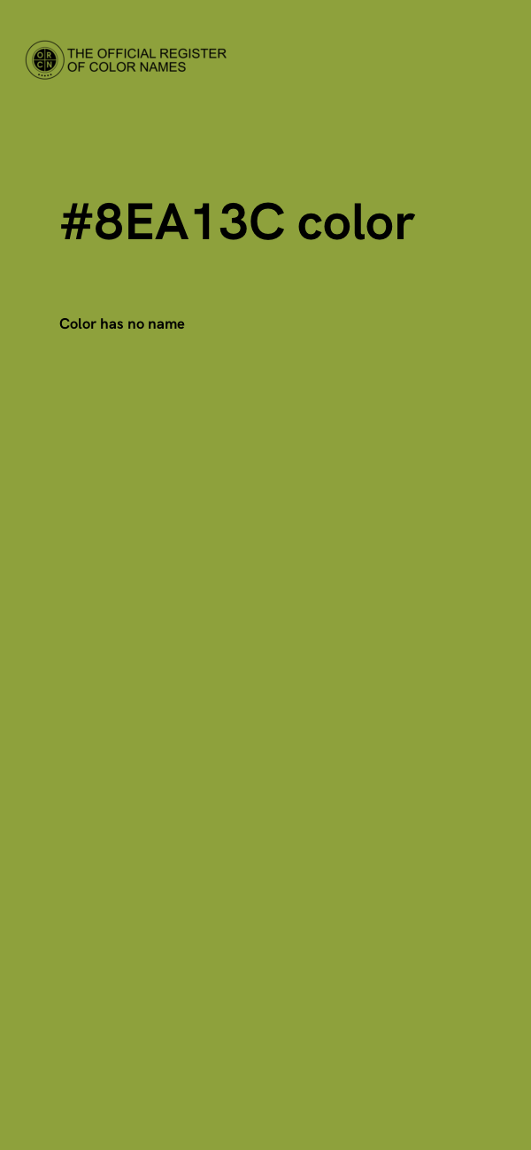 #8EA13C color image