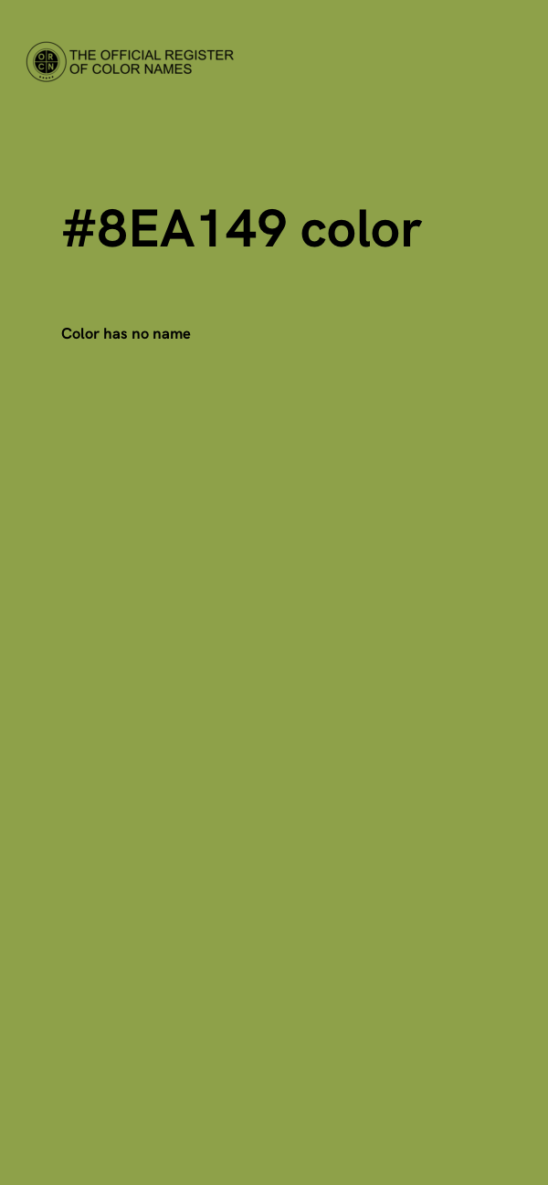 #8EA149 color image
