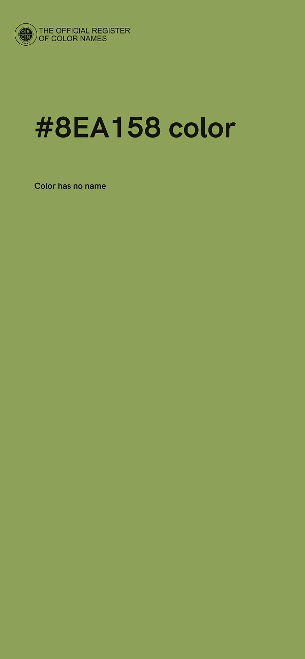 #8EA158 color image
