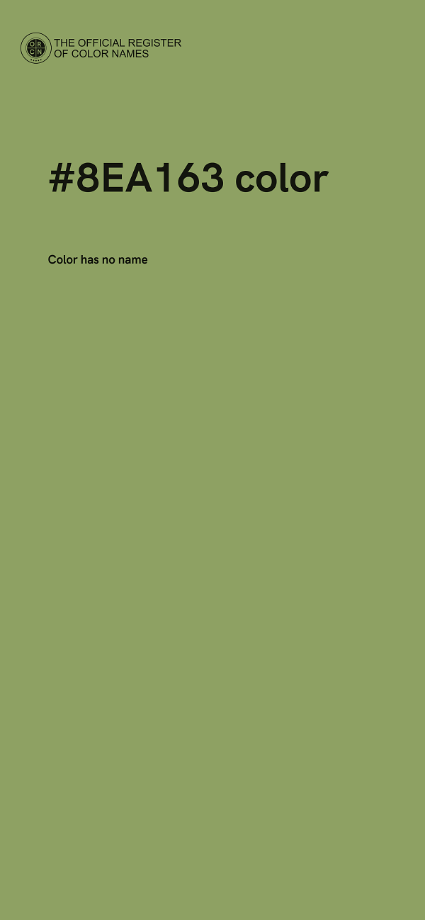 #8EA163 color image