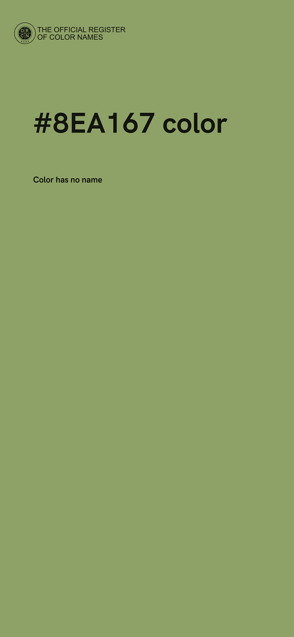 #8EA167 color image