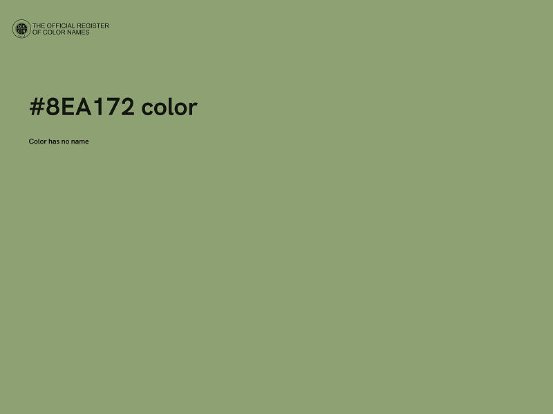 #8EA172 color image