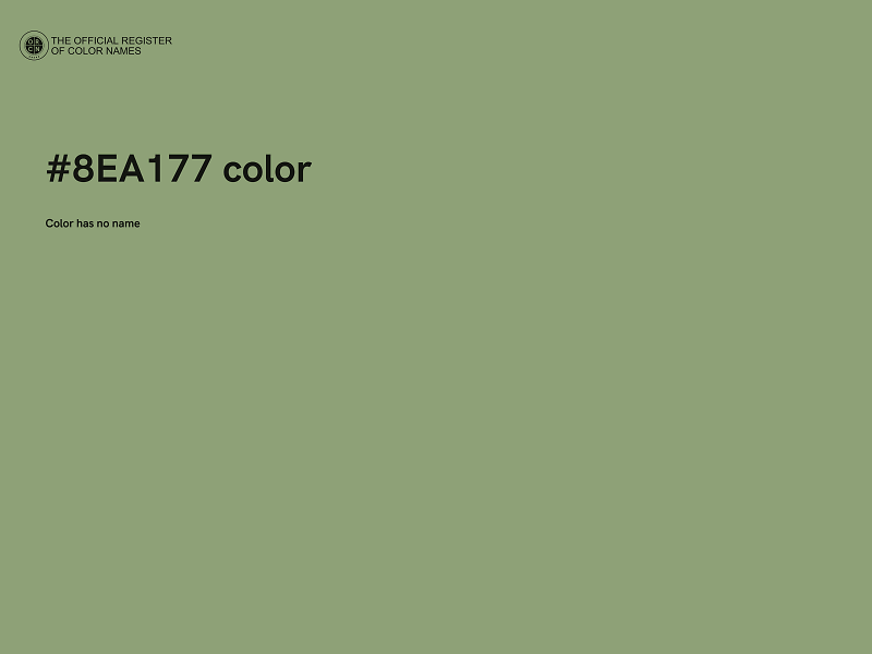 #8EA177 color image