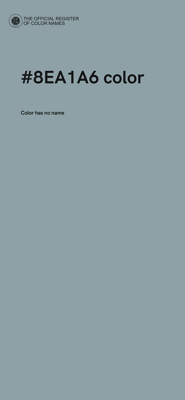 #8EA1A6 color image