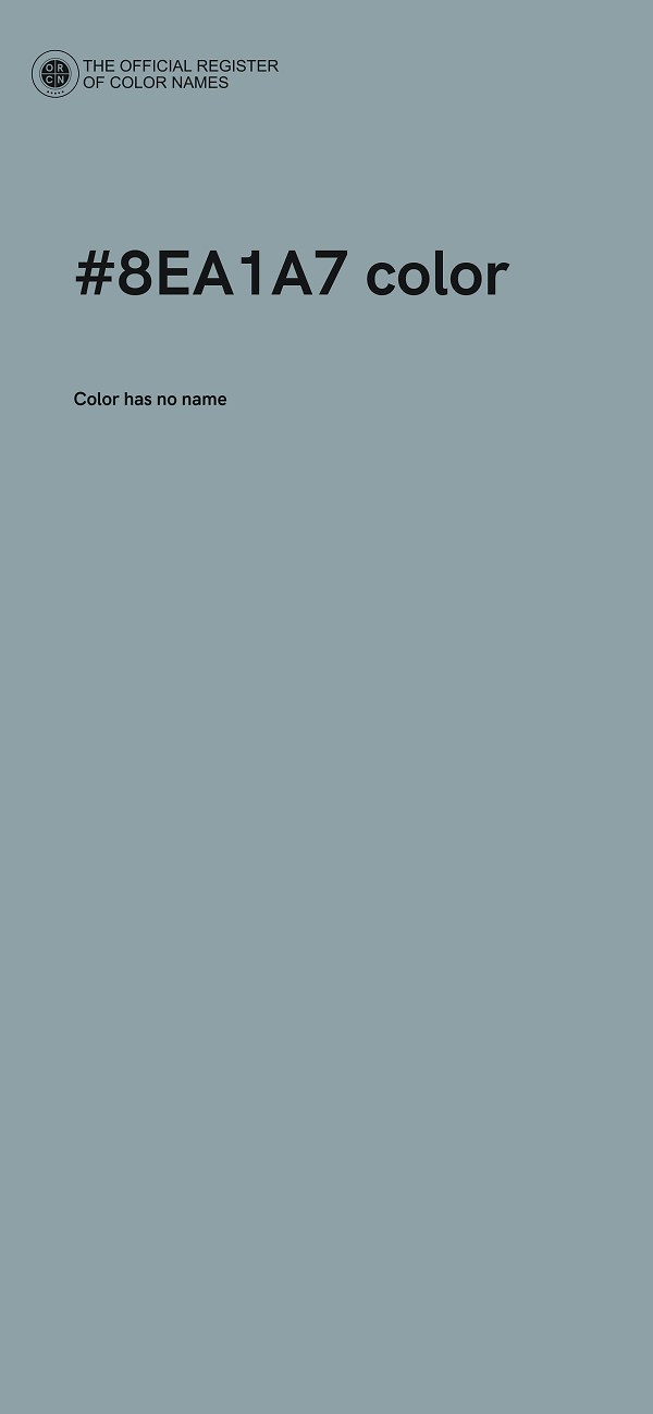 #8EA1A7 color image