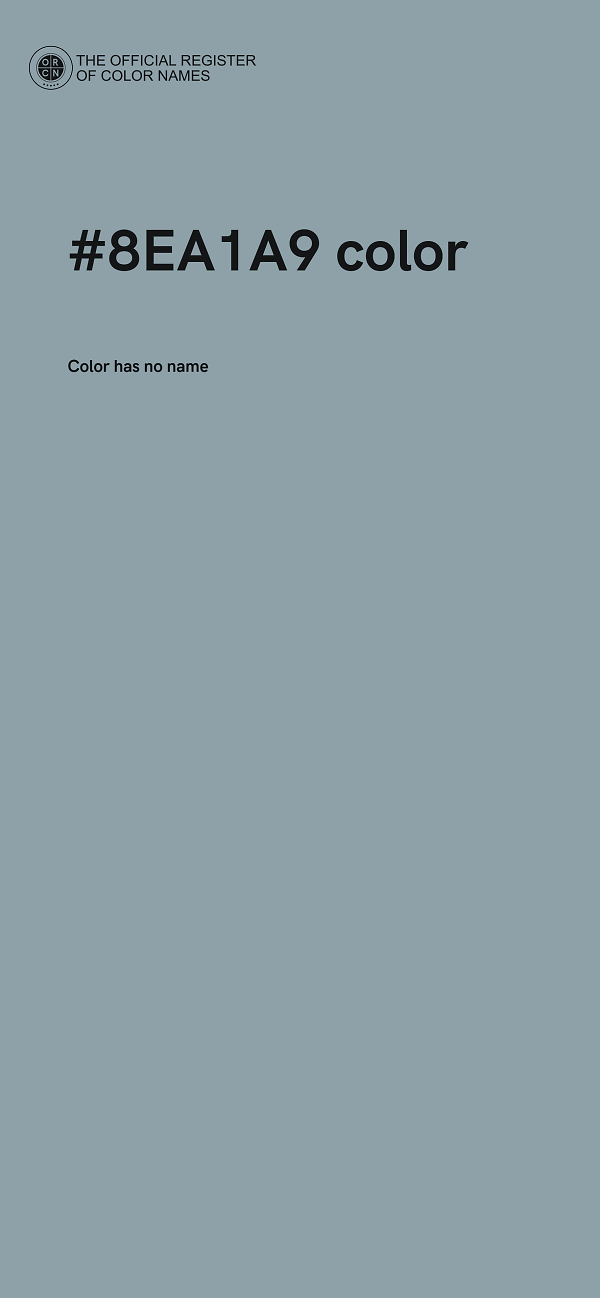 #8EA1A9 color image