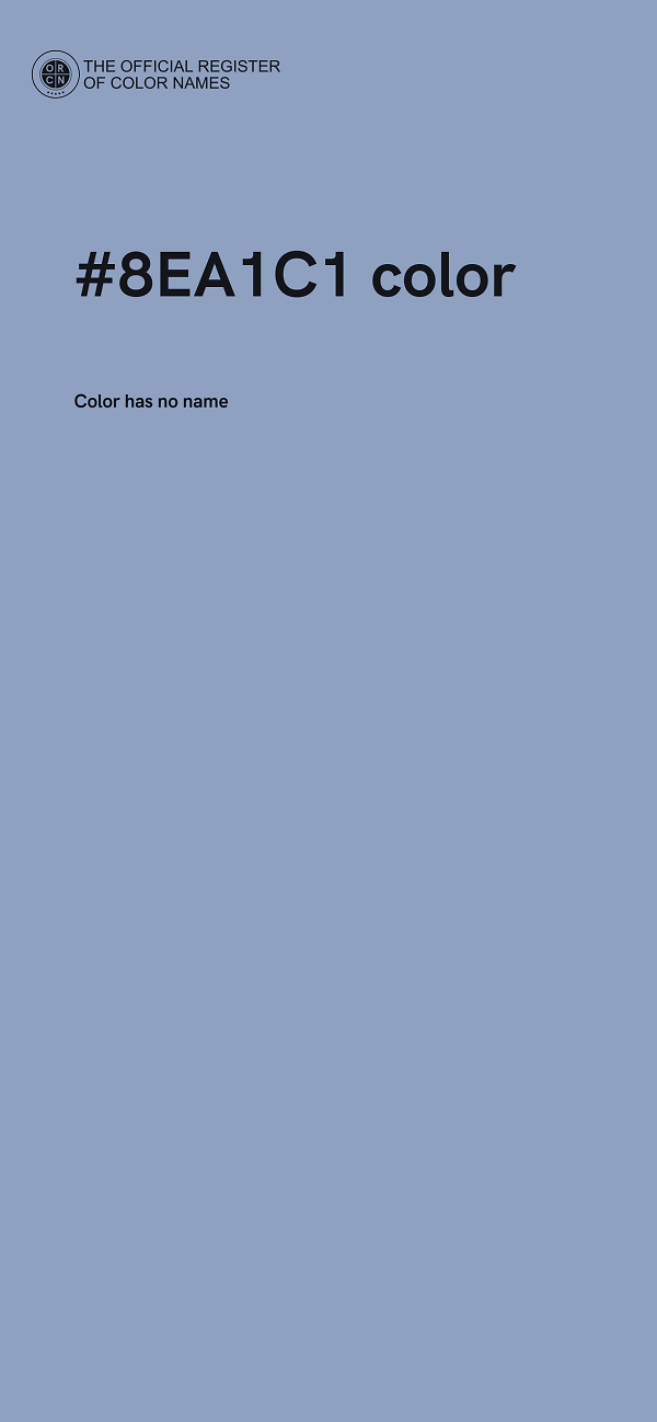 #8EA1C1 color image