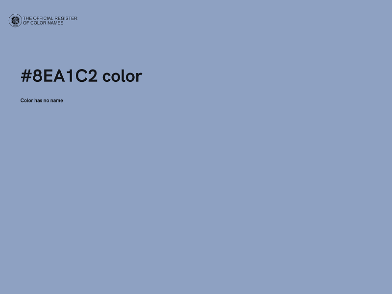 #8EA1C2 color image