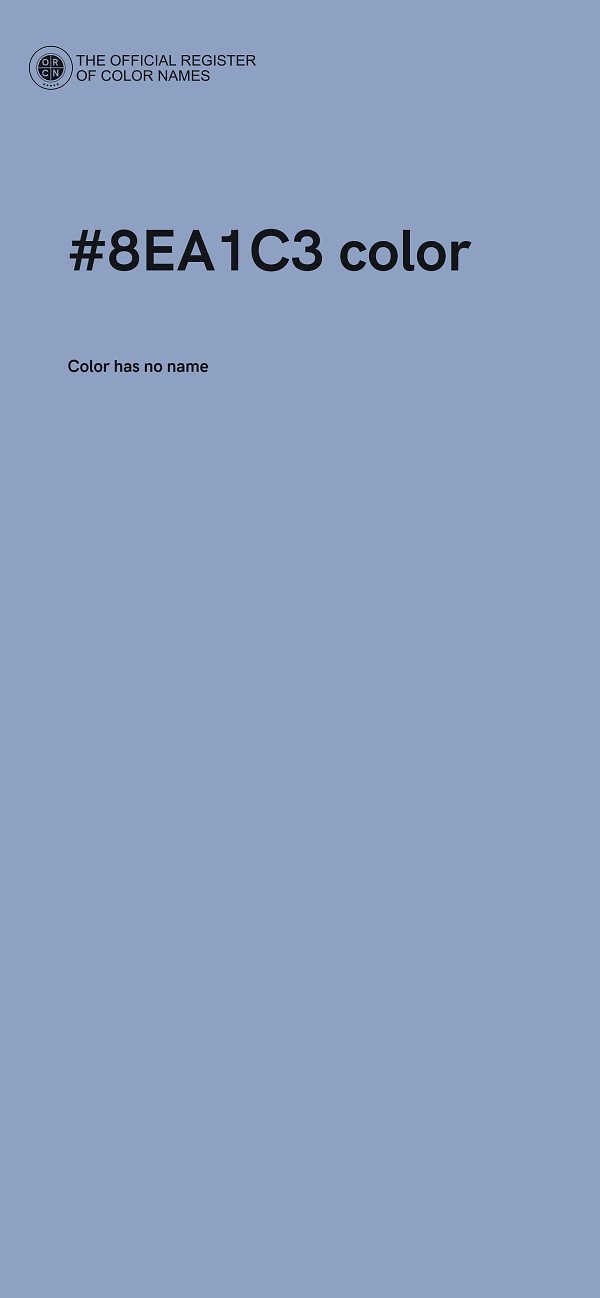 #8EA1C3 color image