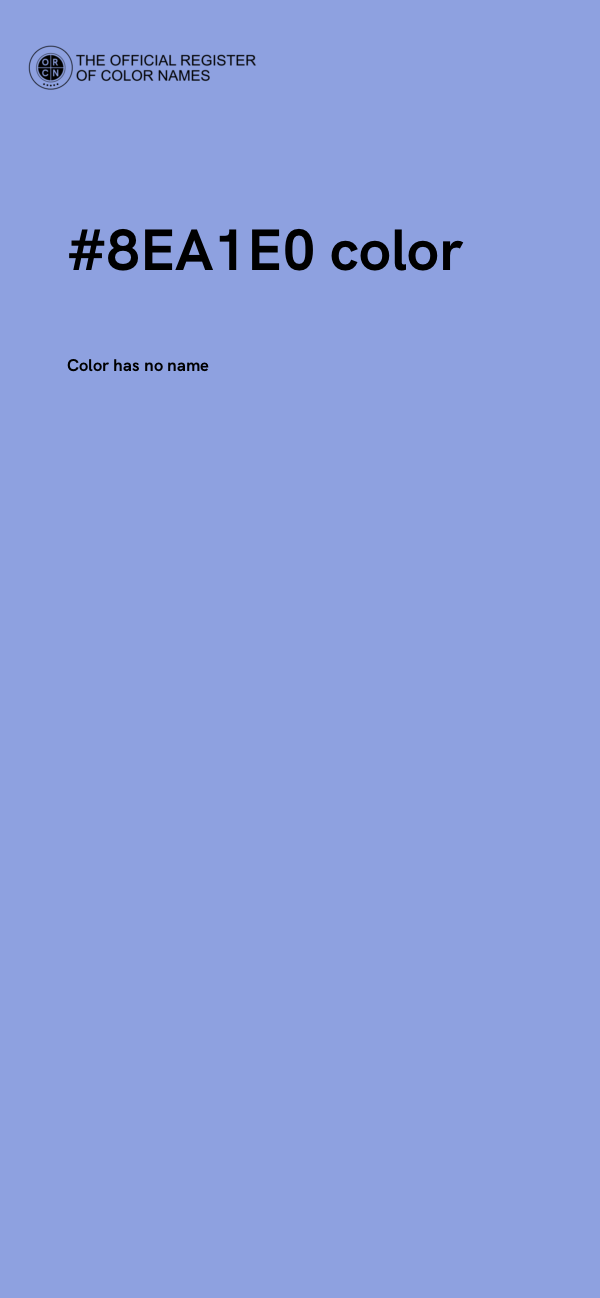 #8EA1E0 color image