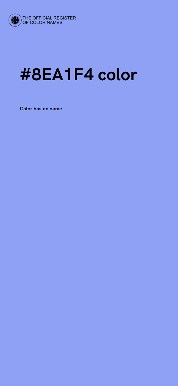 #8EA1F4 color image