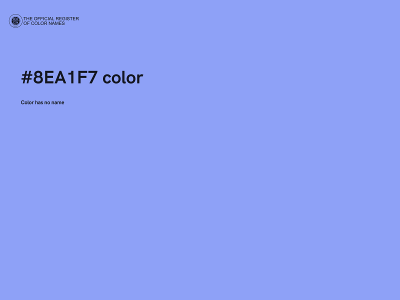 #8EA1F7 color image