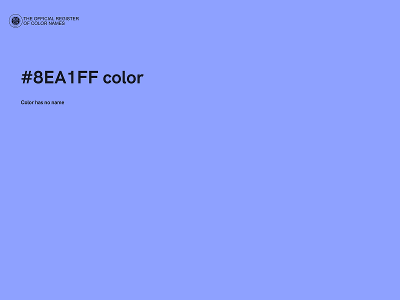 #8EA1FF color image