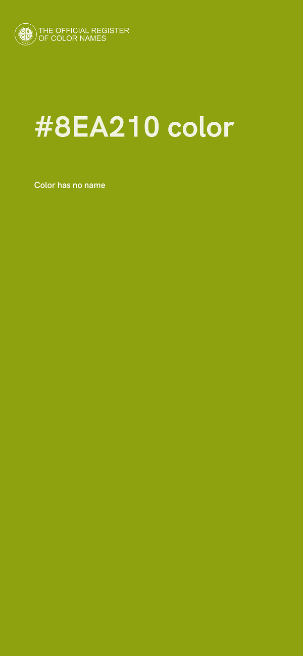 #8EA210 color image