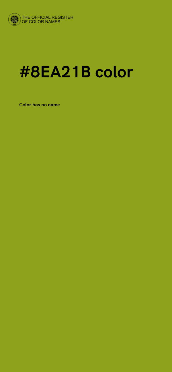 #8EA21B color image