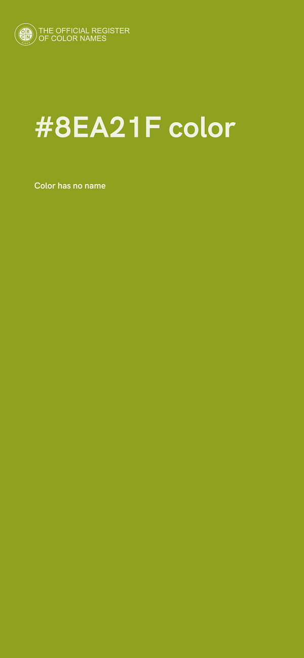 #8EA21F color image