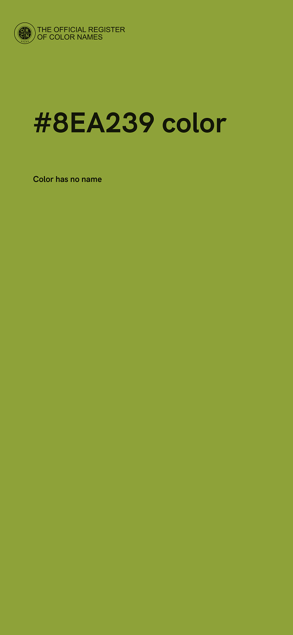 #8EA239 color image