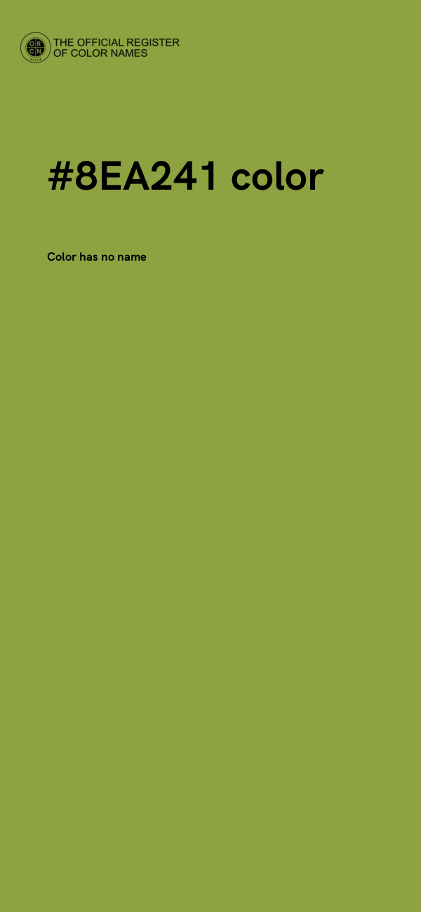 #8EA241 color image