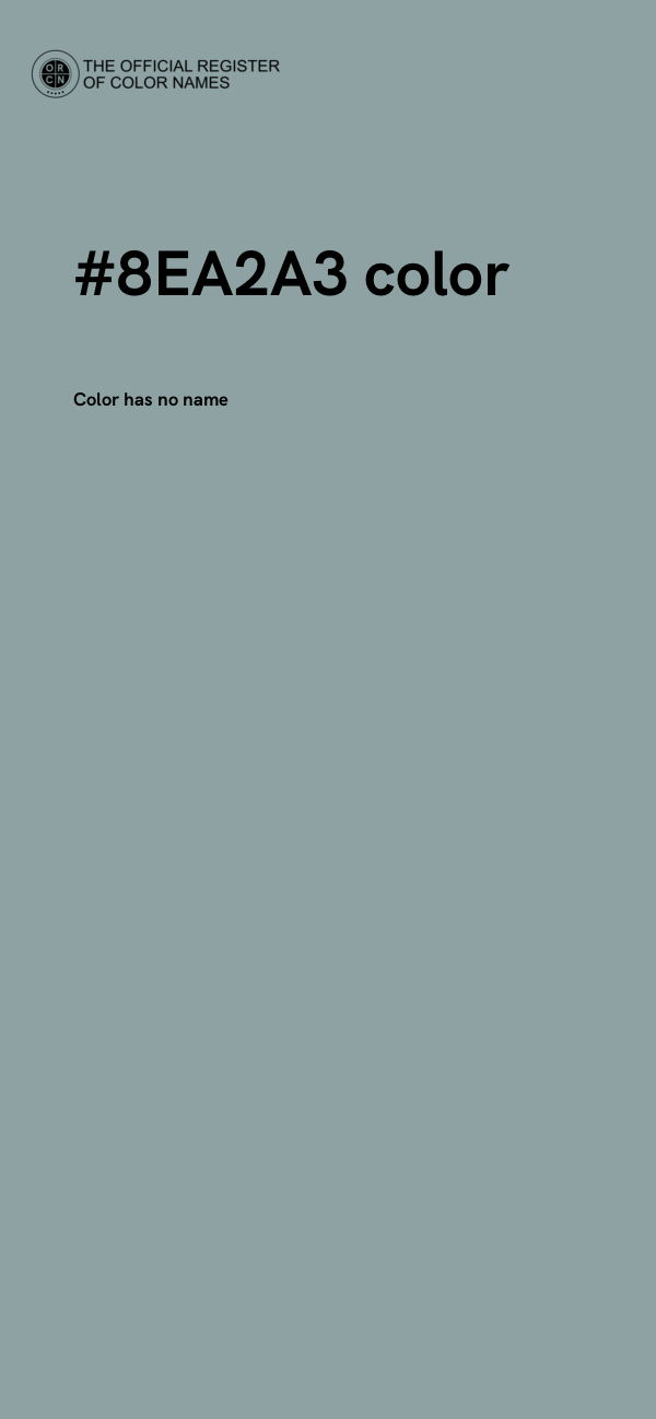 #8EA2A3 color image