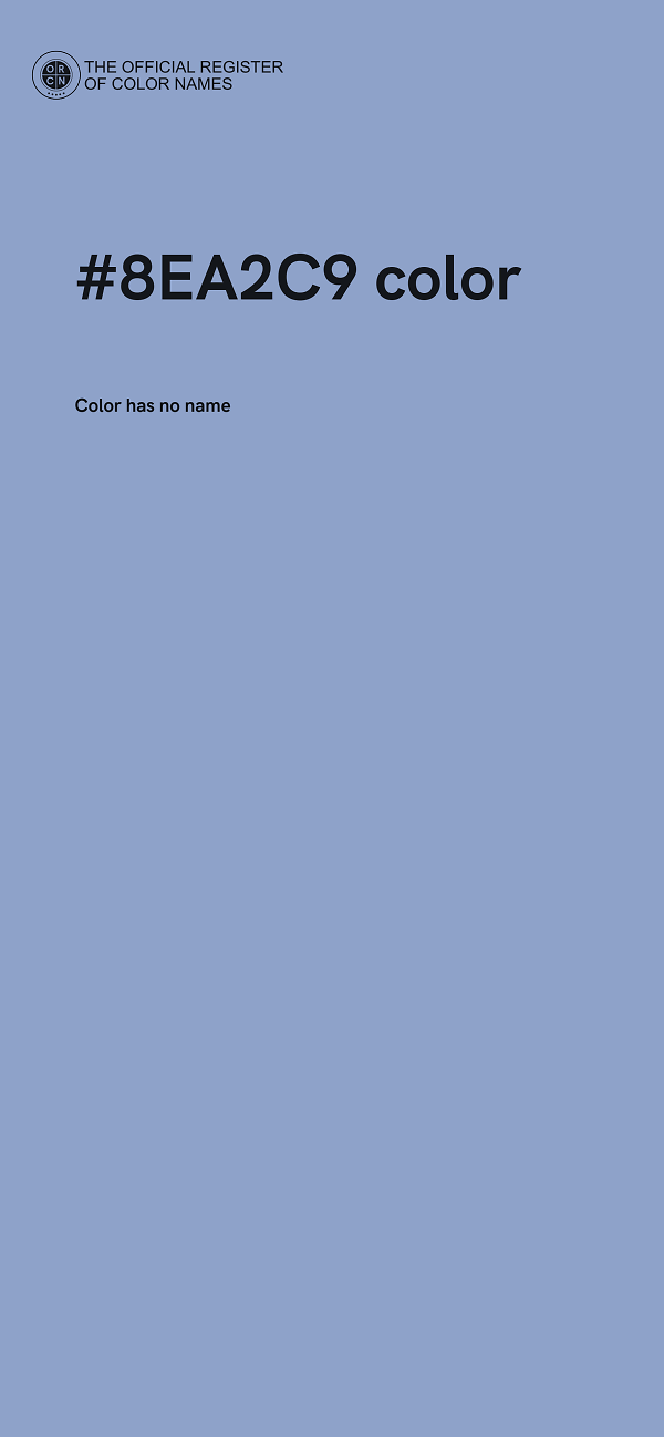 #8EA2C9 color image