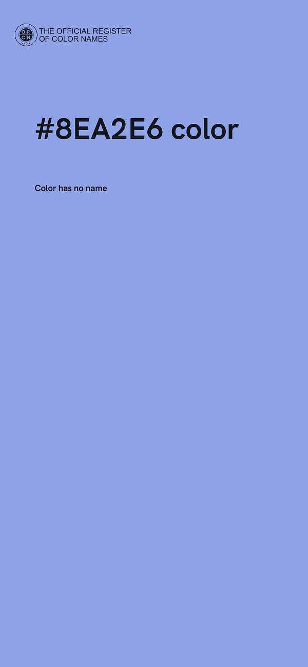 #8EA2E6 color image