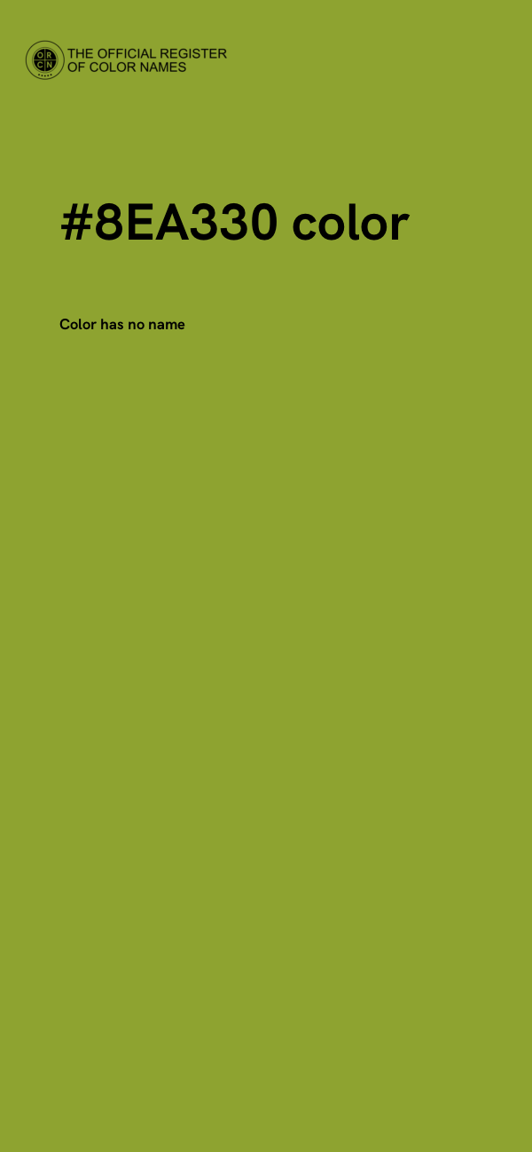 #8EA330 color image