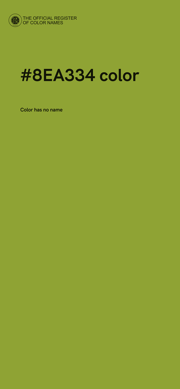 #8EA334 color image