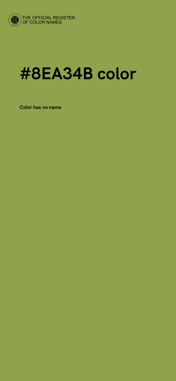 #8EA34B color image