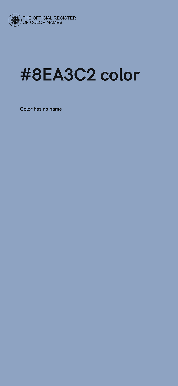 #8EA3C2 color image