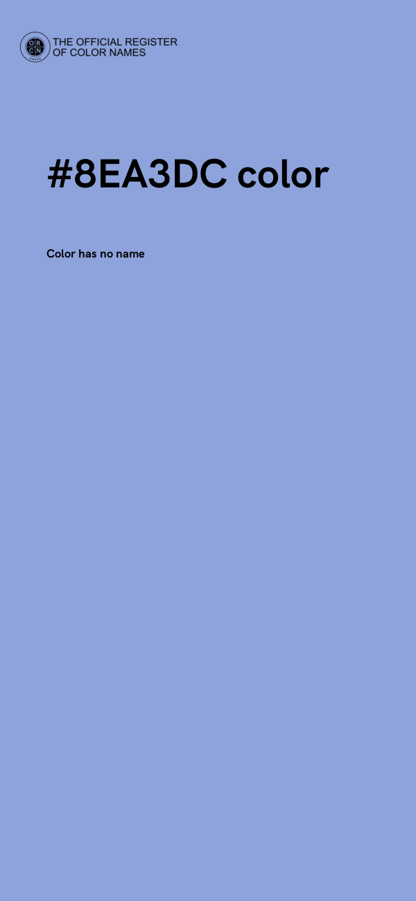 #8EA3DC color image