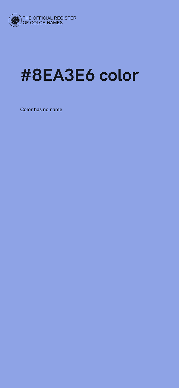 #8EA3E6 color image