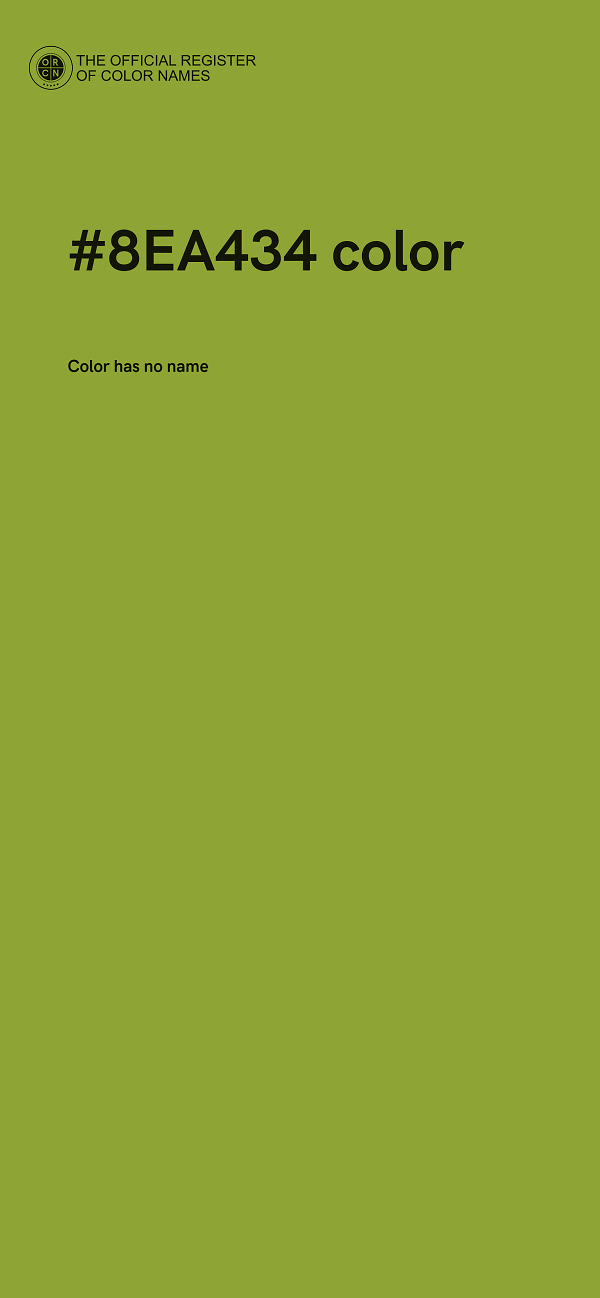#8EA434 color image