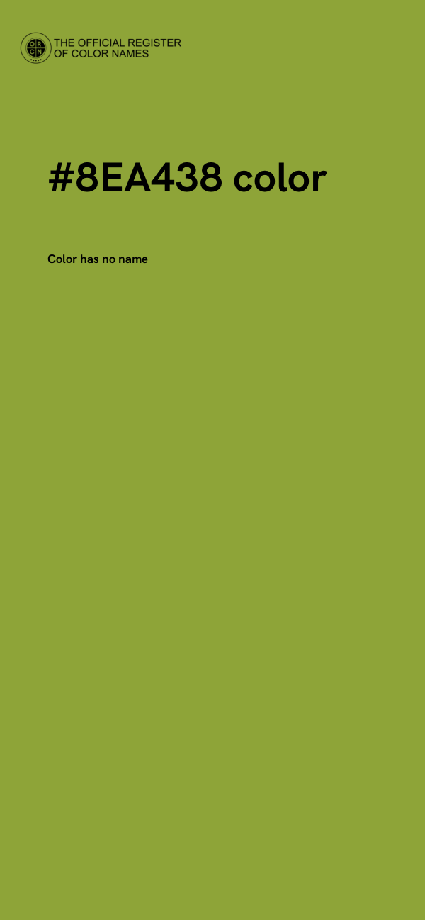 #8EA438 color image