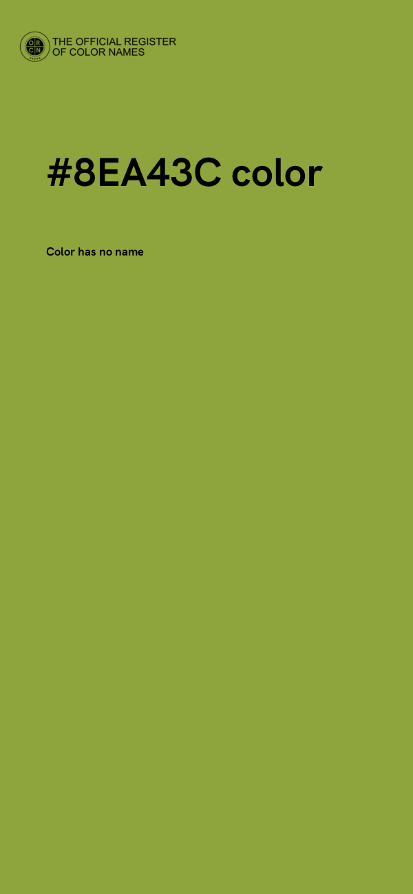 #8EA43C color image