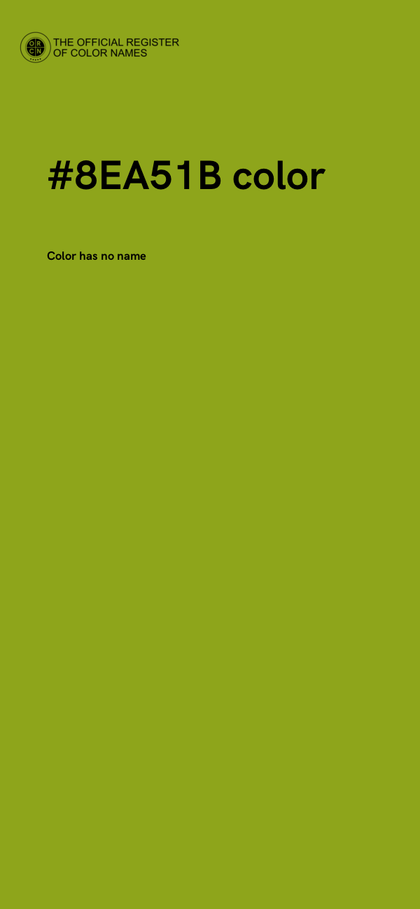 #8EA51B color image