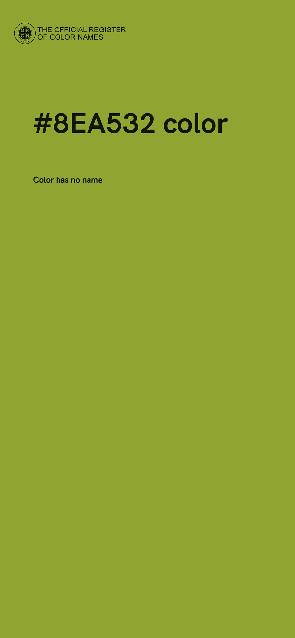 #8EA532 color image