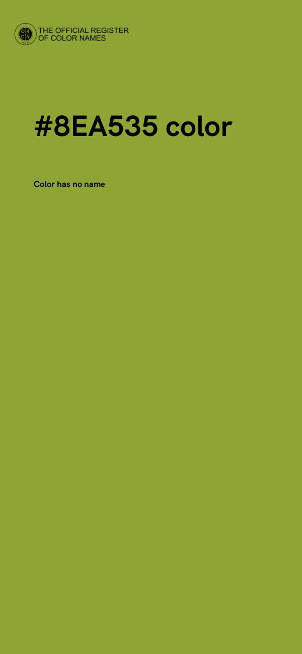 #8EA535 color image