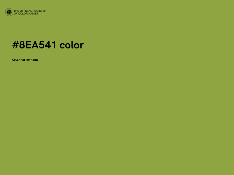 #8EA541 color image