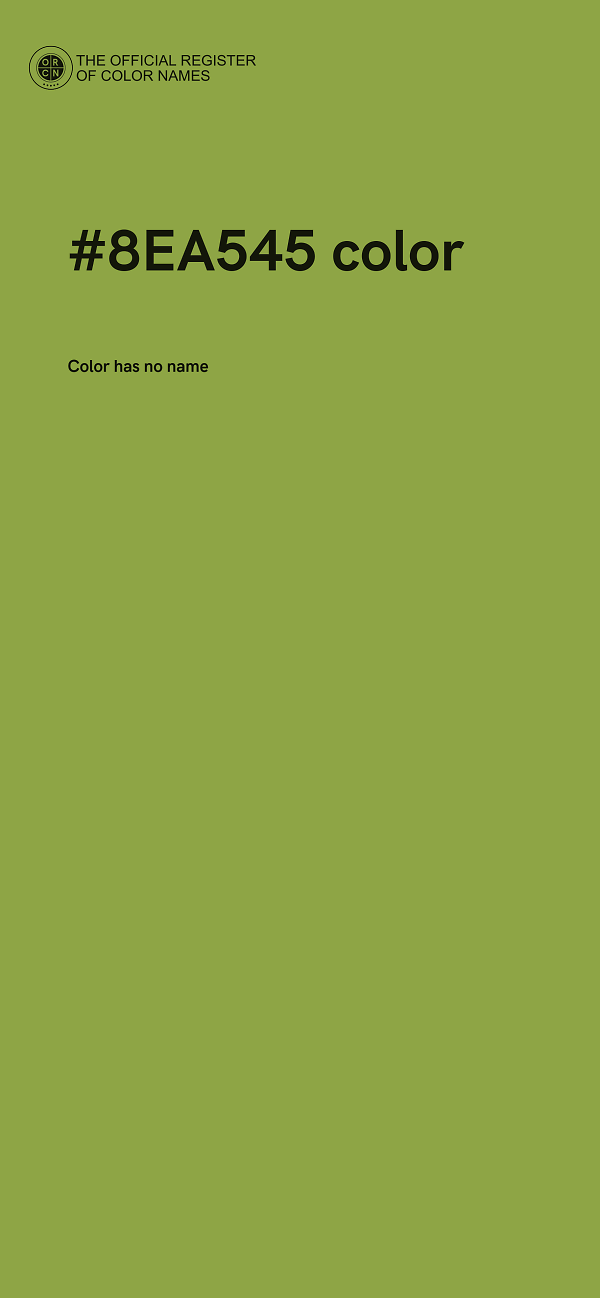 #8EA545 color image