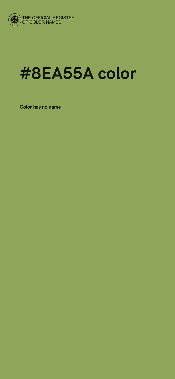 #8EA55A color image