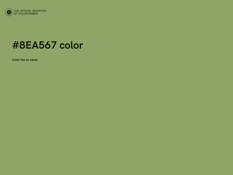 #8EA567 color image