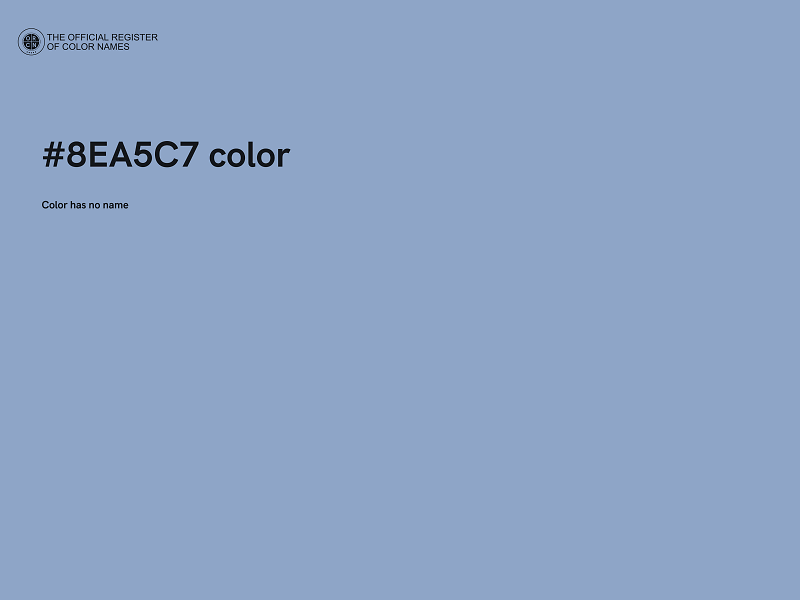#8EA5C7 color image