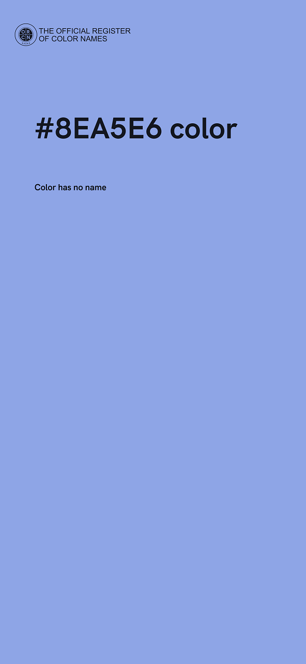 #8EA5E6 color image