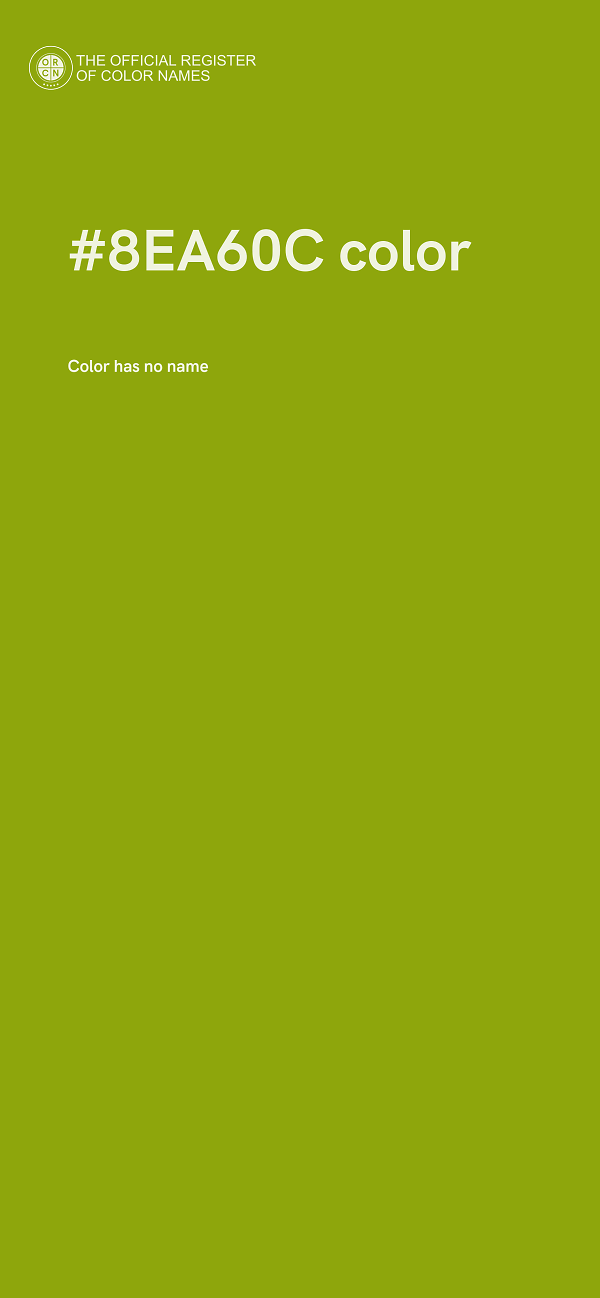 #8EA60C color image